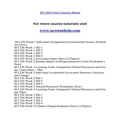 Sci 256 sci256 | PDF