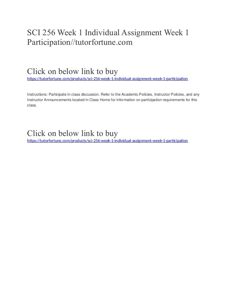 Week 1 sci 256 essay example 07 picture
