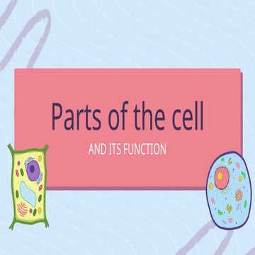 Science 7 Lesson 3- Parts of the Cell.pptx