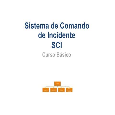 SCI SISTEMA COMANDO INCIDENTES PARTE 2 OPERACIONES | PPTX
