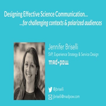 Designing Effective Science Communication