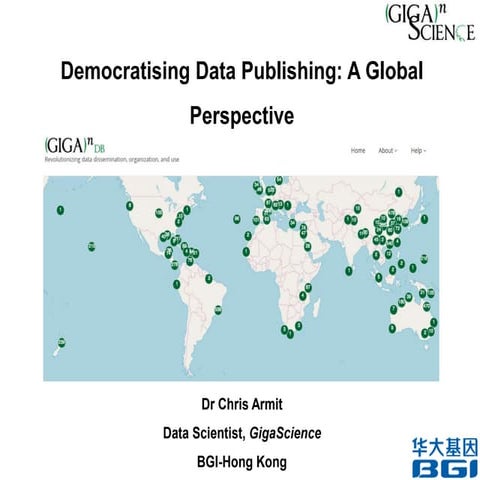 Chris Armit at IDW2018: Democratising Data Publishing: A Global Perspective