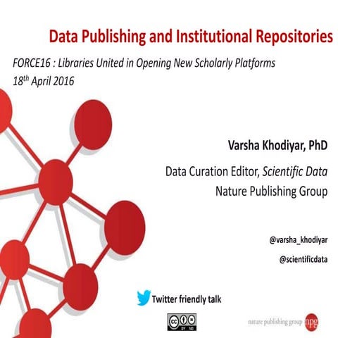 Data Publishing and Institutional Repositories
