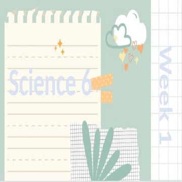 Science 6 Quarter 4 Week 1- Presentation