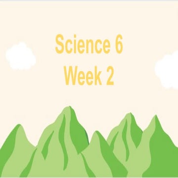 science 6 quarter 4 week 2 changes on the surface