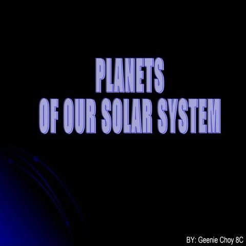 Science Planets powerpoint