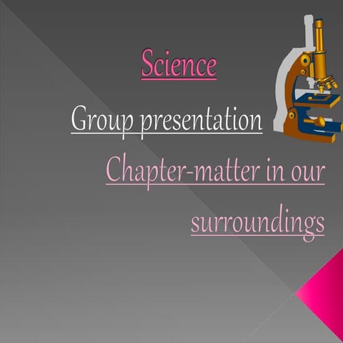 Presentation Matter In Our Surroundings