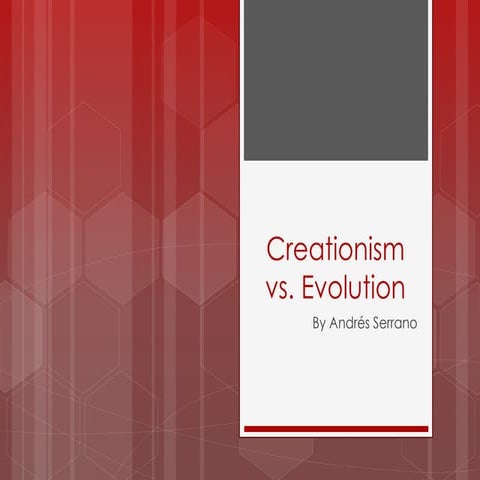 Evolution VS Creation.