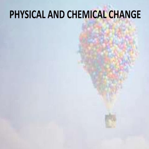 Chemical  and Physical Changes
