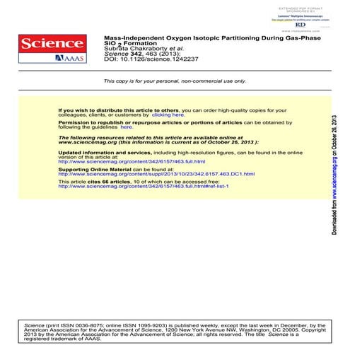  Formation SiO2 Mass-Independent Oxygen Isotopic Partitioning During Gas-Phase