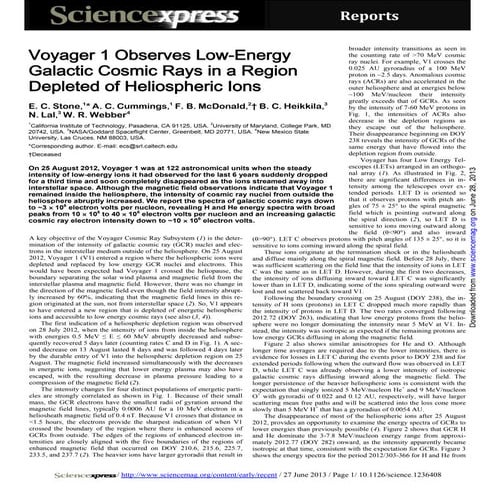Voyager 1 Observes Low-Energy Galactic Cosmic Rays in a Region Depleted of He...