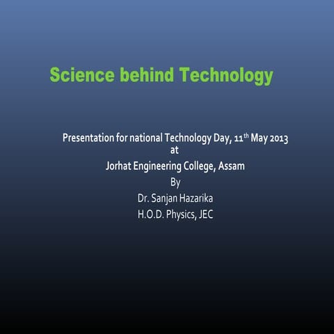 Science behind echnology