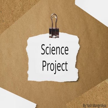 It is the project of science topic friction