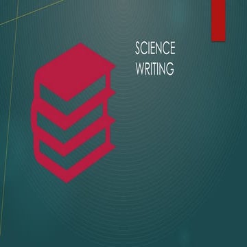 Science writing is the practice of communicating scientific information — suc...