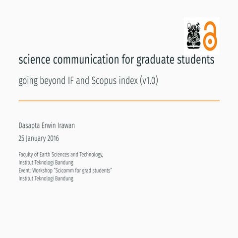 Science communication-graduate
