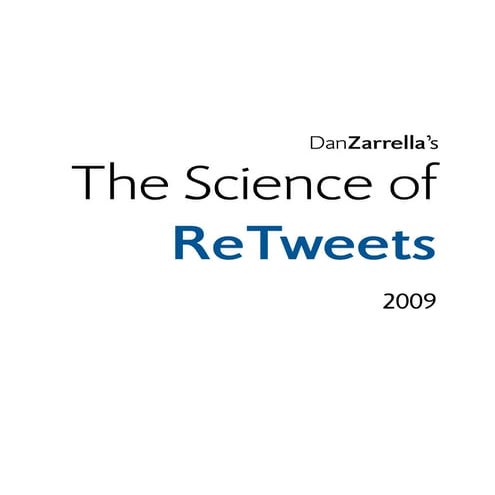 Wissenschaftliche Untersuchung von Retweets
