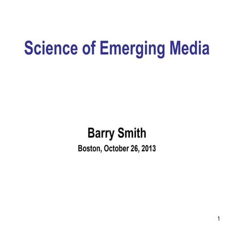 Science of Emerging Social Media