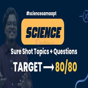Science - Sure Shot Topics + Most Important Questions Class 10 .pdf