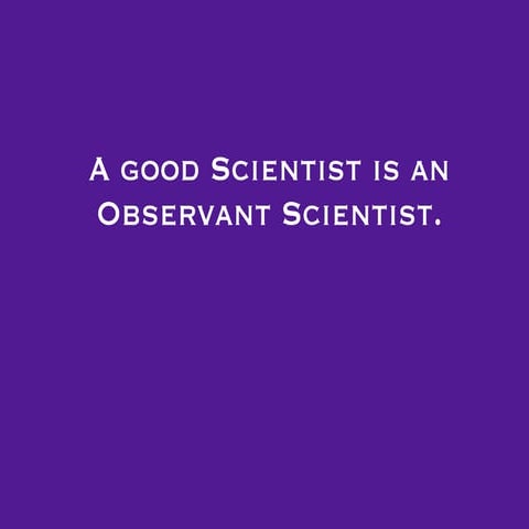 Observation Skills & Scientific Method