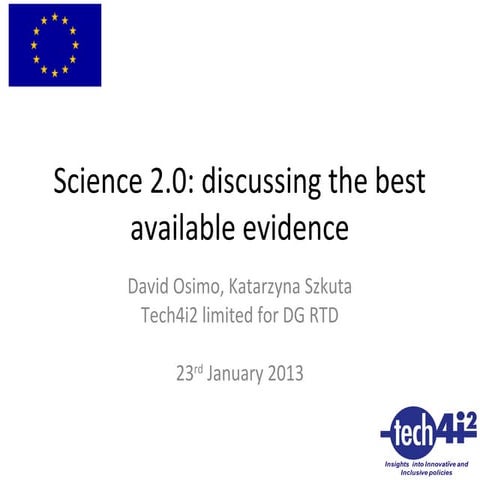Science20brussels osimo april2013 | PPT