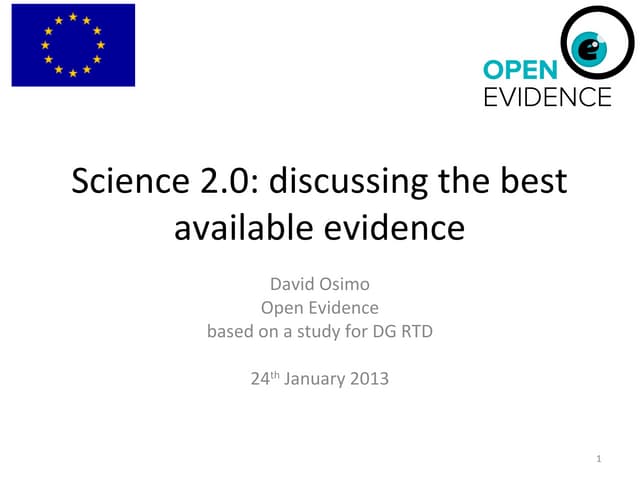 Presentation of science 2.0 at European Astronomical Society