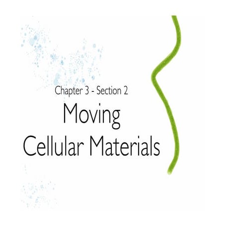 Moving Cellular Materials (3.2) 