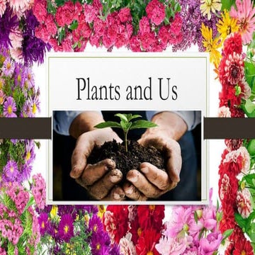 Science 3 Plants and Us a powerpoint sci