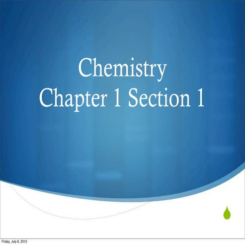 Chemistry 1.1 | PPT
