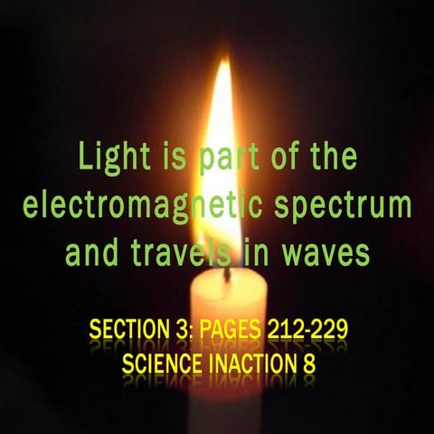 Science8 Unit C Lightand Optics Section3 Lesson6 Visible Light
