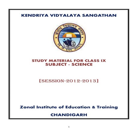 science all notes class 9 CBSE all subjects | PDF