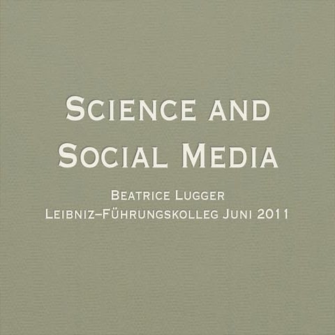 Science and social media