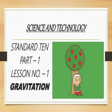 Science and technology - Gravitation | PPTX