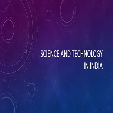 Science and technology in india