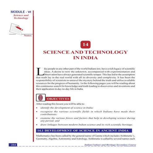 Science and technology in india