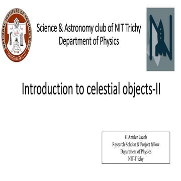 Science and astronomy club (types of celestrial objects)