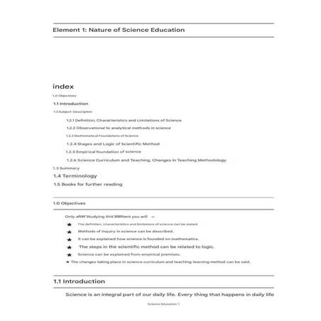 Science Book PDF of YCMOU M.A. Education