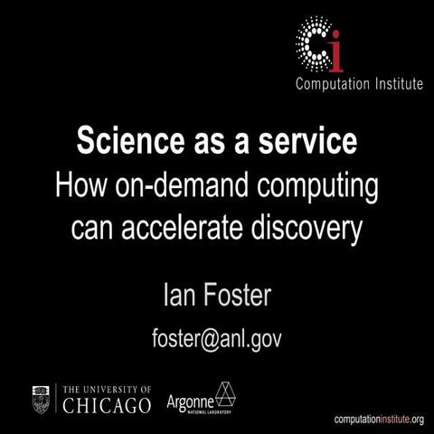 Science cloud foster june 2013