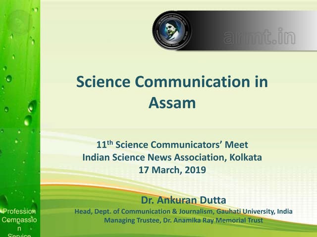 Science Communication in Assam