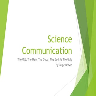 Science communication, Guest Lectur...