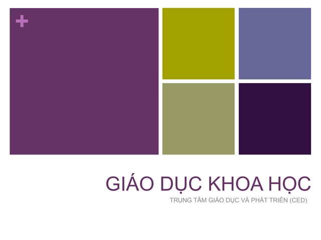 Giáo dục Khoa học 