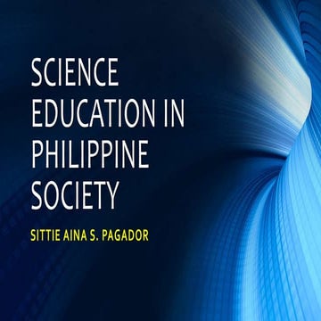 Science Education in the Philippines