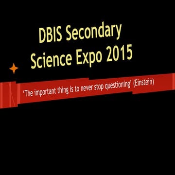 Science Expo DBIS 2015