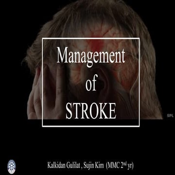 Management of  stroke