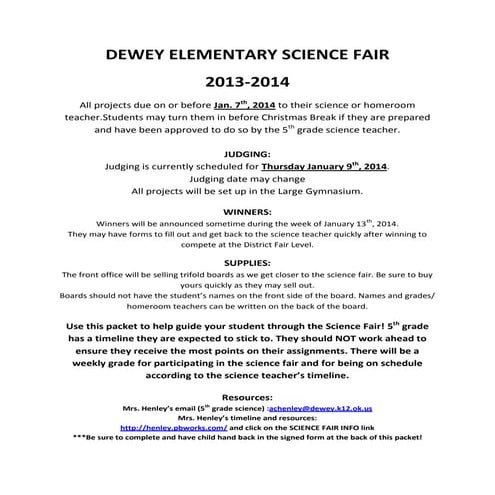 Science fair final 2014