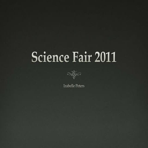 Science Fair Slideshow: Osmosis and Diffusion