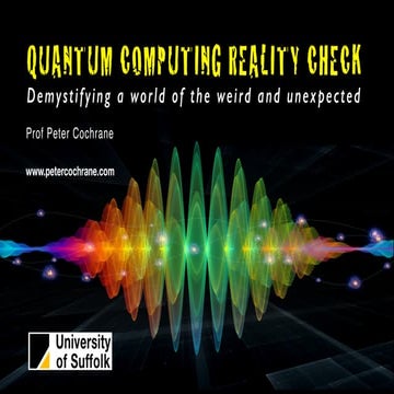 QUANTUM COMPUTING REALITY CHECK