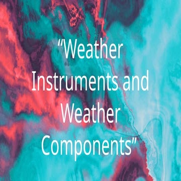 Weather instruments | PPT