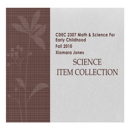 Science item collection