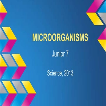 Science Junior 7 - Microorganisms | PPTX