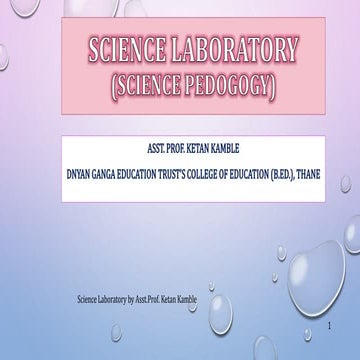 Science laboratory | PPTX | Chemistry | Science